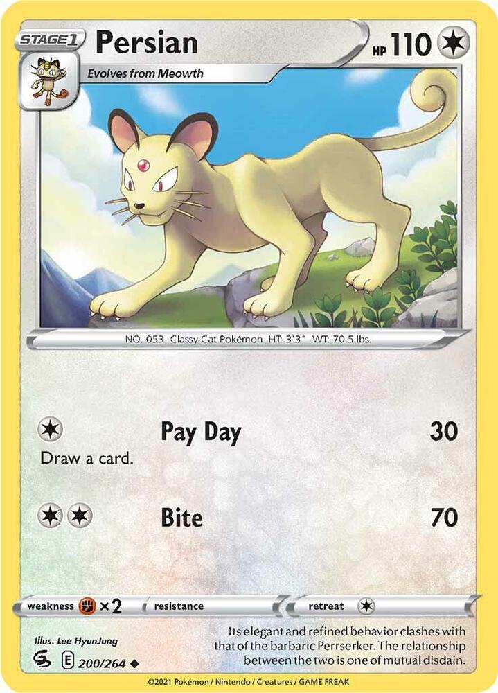 Persian [SWSH08: Fusion Strike] 200/264