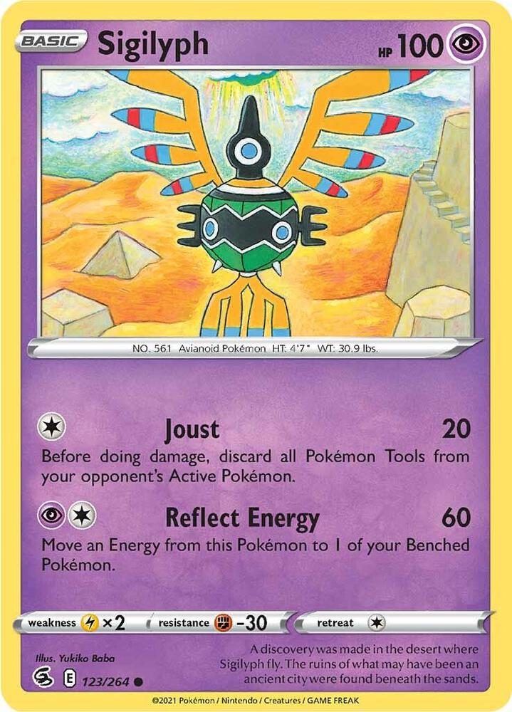 Sigilyph [SWSH08: Fusion Strike] 123/264