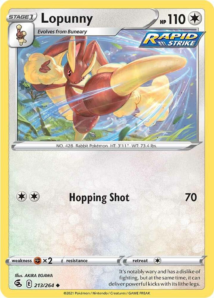 Lopunny [SWSH08: Fusion Strike] 213/264