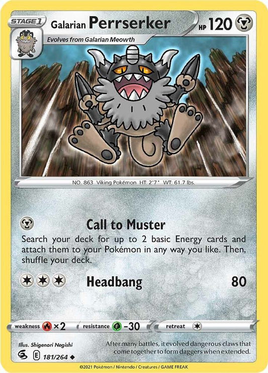 Galarian Perrserker [SWSH08: Fusion Strike] 181/264