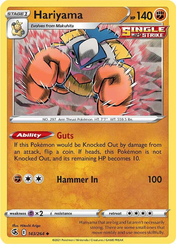 Hariyama [SWSH08: Fusion Strike] 143/264