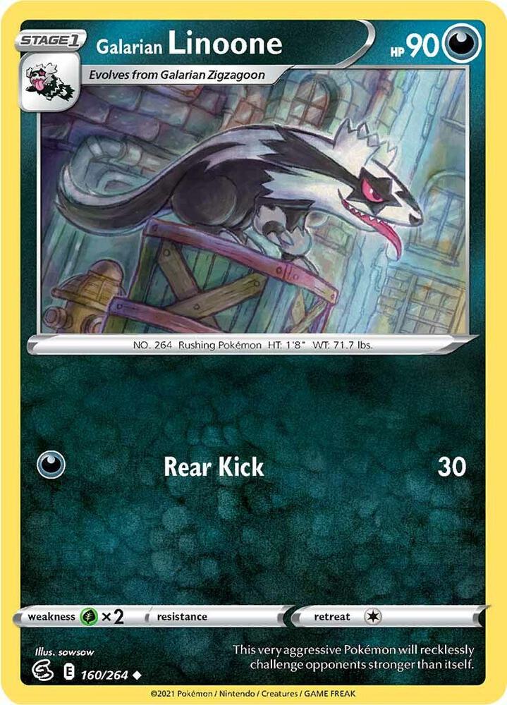 Galarian Linoone [SWSH08: Fusion Strike] 160/264