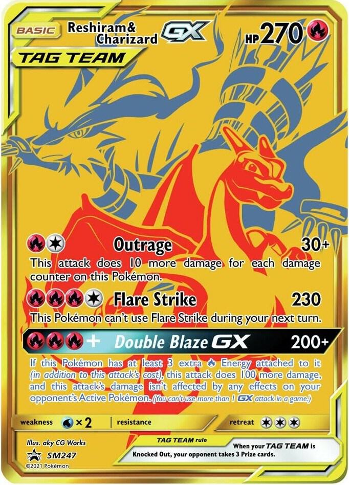 Reshiram & Charizard GX - SM247 [SM Promos] SM247
