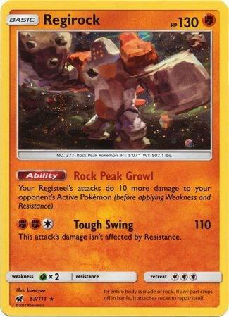 Regirock - 53/111 (Cosmos Holo) [SM Promos] 53/111