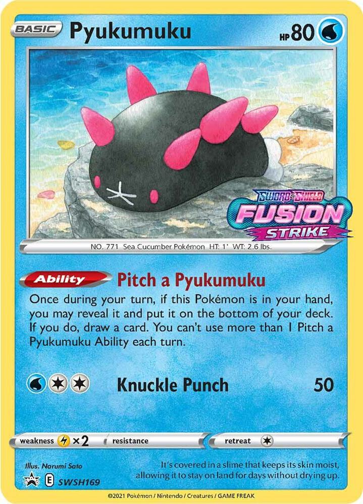 Pyukumuku - SWSH169 (Prerelease) [SWSH: Sword & Shield Promo Cards] SWSH169