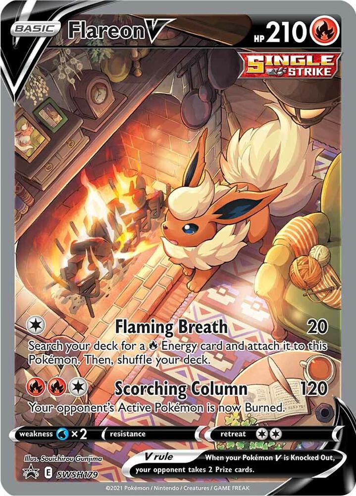 Flareon V - SWSH179 [SWSH: Sword & Shield Promo Cards] SWSH179