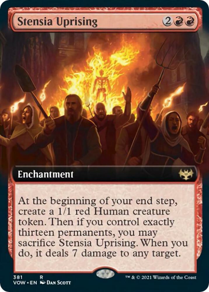 Stensia Uprising (Extended Art) [Innistrad: Crimson Vow] 381