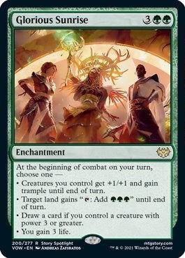 Glorious Sunrise [Innistrad: Crimson Vow] 200