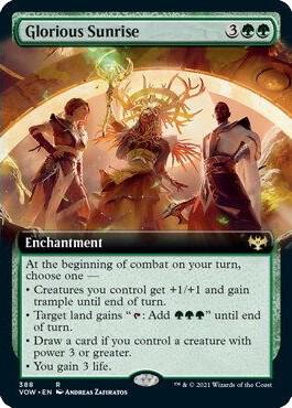 Glorious Sunrise (Extended Art) [Innistrad: Crimson Vow] 388