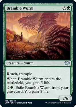 Bramble Wurm [Innistrad: Crimson Vow] 189