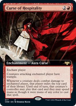 Curse of Hospitality (Extended Art) [Innistrad: Crimson Vow] 377