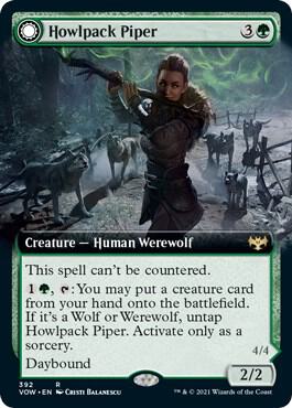 Howlpack Piper (Extended Art) [Innistrad: Crimson Vow] 392