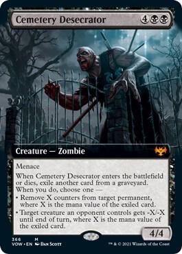 Cemetery Desecrator (Extended Art) [Innistrad: Crimson Vow] 366