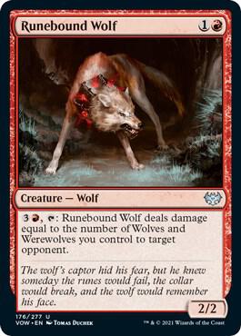 Runebound Wolf [Innistrad: Crimson Vow] 176