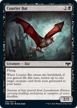 Courier Bat [Innistrad: Crimson Vow] 102