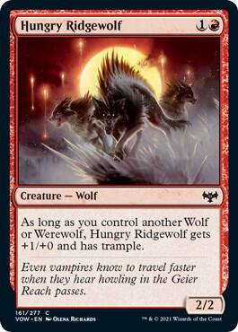 Hungry Ridgewolf [Innistrad: Crimson Vow] 161
