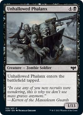 Unhallowed Phalanx [Innistrad: Crimson Vow] 135