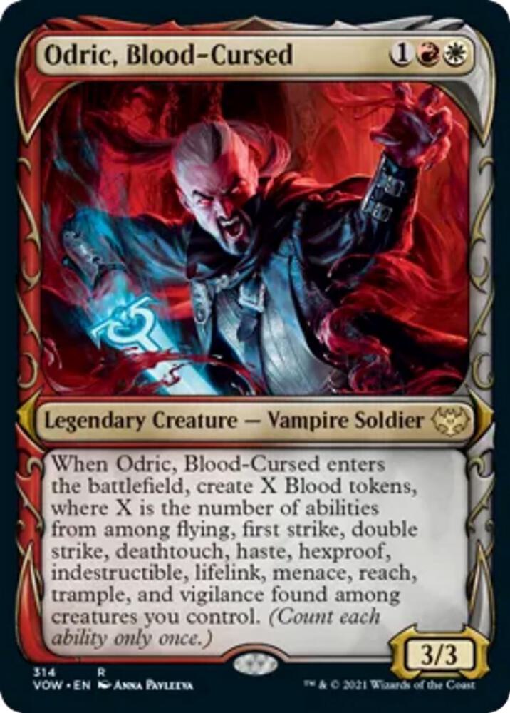 Odric, Blood-Cursed (Showcase) [Innistrad: Crimson Vow] 314