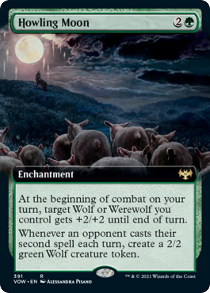 Howling Moon (Extended Art) [Innistrad: Crimson Vow] 391