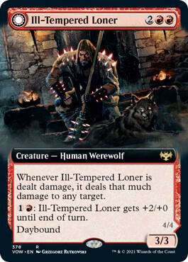 Ill-Tempered Loner (Extended Art) [Innistrad: Crimson Vow] 378