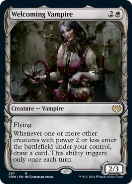 Welcoming Vampire (Showcase) [Innistrad: Crimson Vow] 287