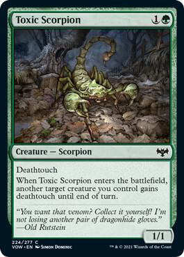 Toxic Scorpion [Innistrad: Crimson Vow] 224