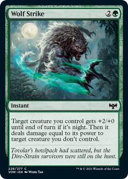 Wolf Strike [Innistrad: Crimson Vow] 228