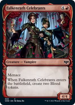 Falkenrath Celebrants (Showcase) [Innistrad: Crimson Vow] 306