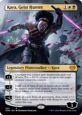 Kaya, Geist Hunter (Borderless) [Innistrad: Crimson Vow] 280