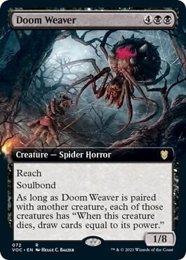 Doom Weaver (Extended Art) [Commander: Innistrad: Crimson Vow] 72