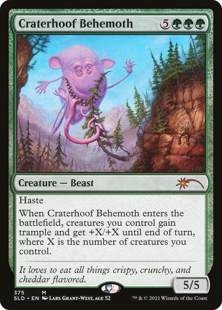 Craterhoof Behemoth (375) [Secret Lair Drop Series] 375