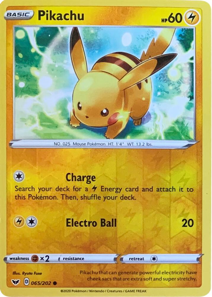 Pikachu - 065/202 (Reverse Cosmos Holo) [Miscellaneous Cards & Products] 065/202