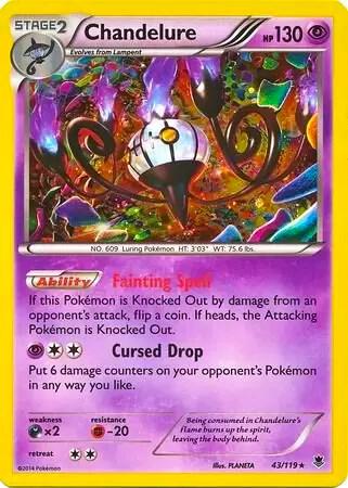 Chandelure - 43/119 (Cosmos Holo) [Blister Exclusives] 043/119