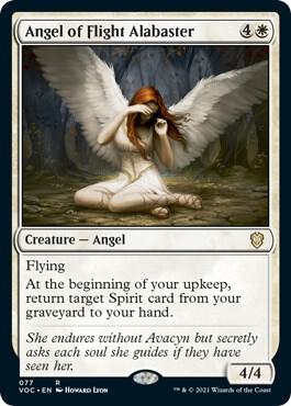 Angel of Flight Alabaster [Commander: Innistrad: Crimson Vow] 77