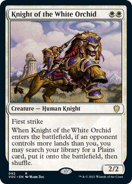 Knight of the White Orchid [Commander: Innistrad: Crimson Vow] 92