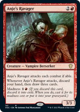 Anje's Ravager [Commander: Innistrad: Crimson Vow] 141
