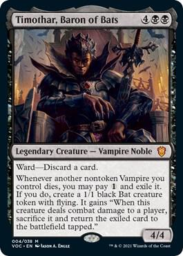 Timothar, Baron of Bats [Commander: Innistrad: Crimson Vow] 4