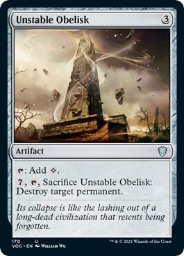 Unstable Obelisk [Commander: Innistrad: Crimson Vow] 170