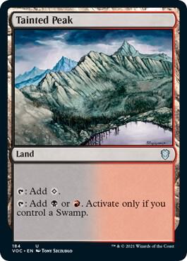 Tainted Peak [Commander: Innistrad: Crimson Vow] 184