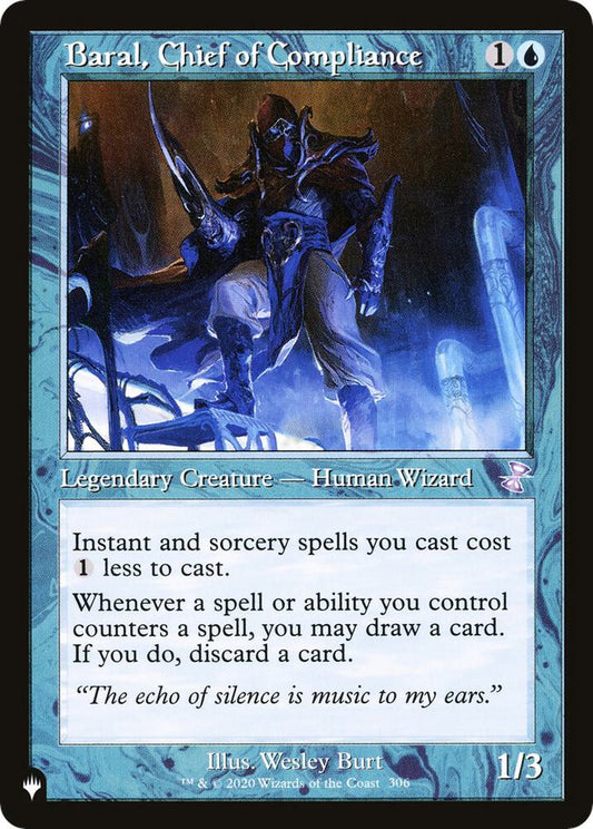 Baral, Chief of Compliance [The List Reprints] 306/289