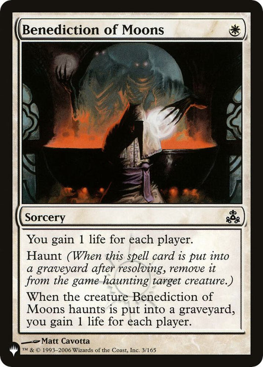 Benediction of Moons [The List Reprints] 3/165