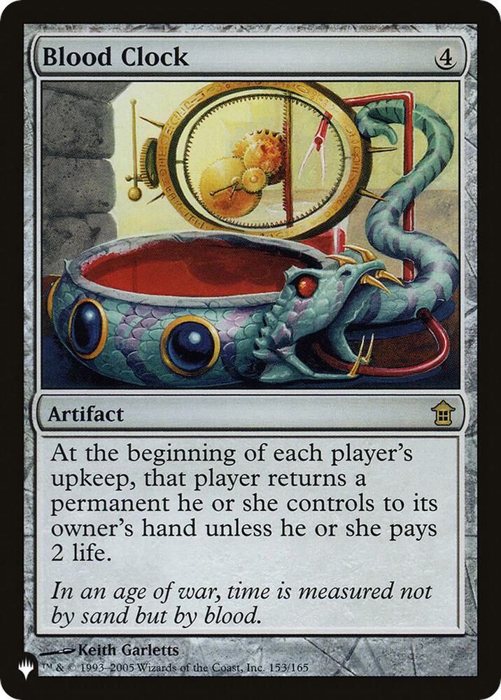 Blood Clock [The List Reprints] 153/165