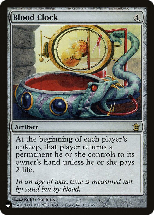 Blood Clock [The List Reprints] 153/165