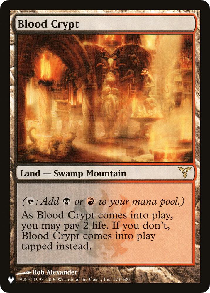 Blood Crypt [The List Reprints] 171/180