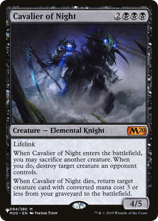 Cavalier of Night [The List Reprints] 094/280