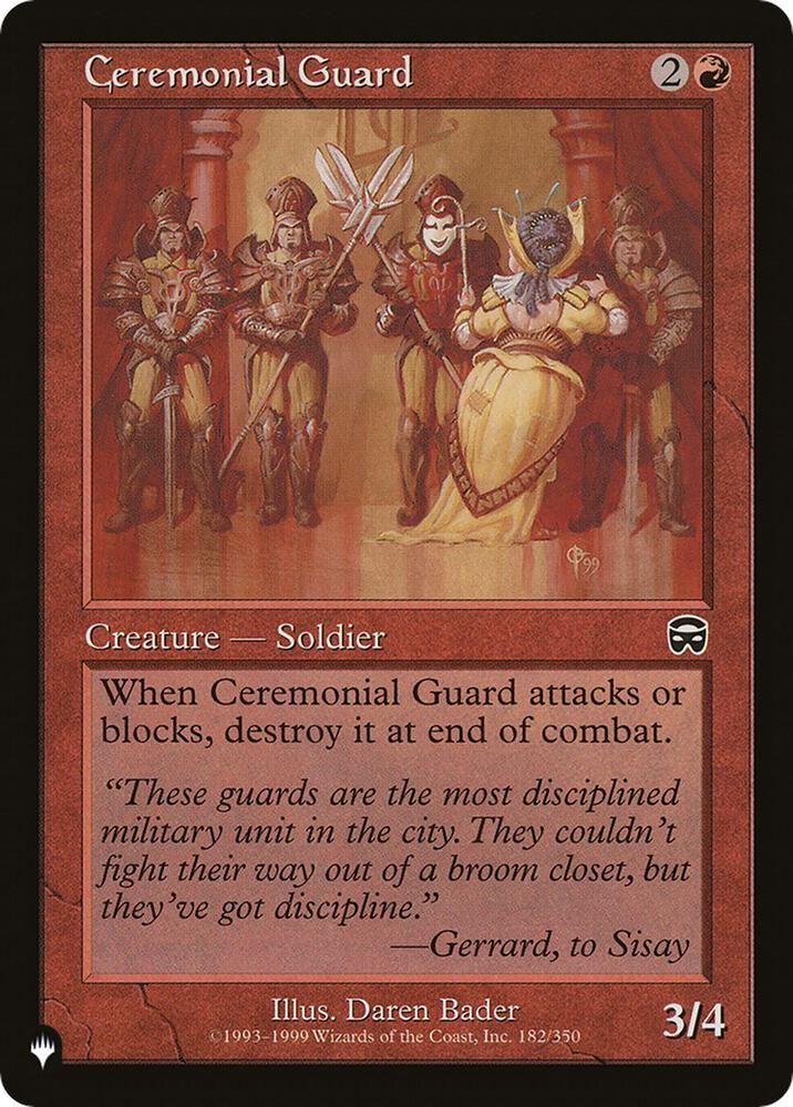 Ceremonial Guard [The List Reprints] 182/350
