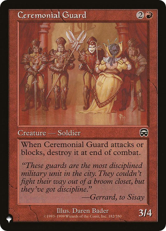 Ceremonial Guard [The List Reprints] 182/350