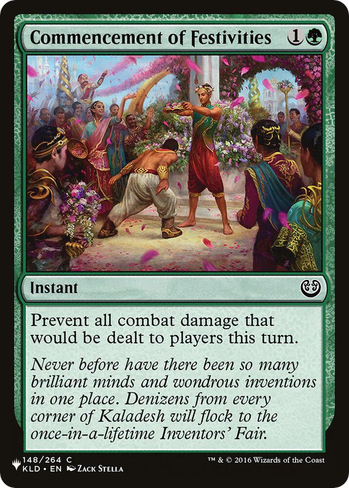 Commencement of Festivities [The List Reprints] 148/264