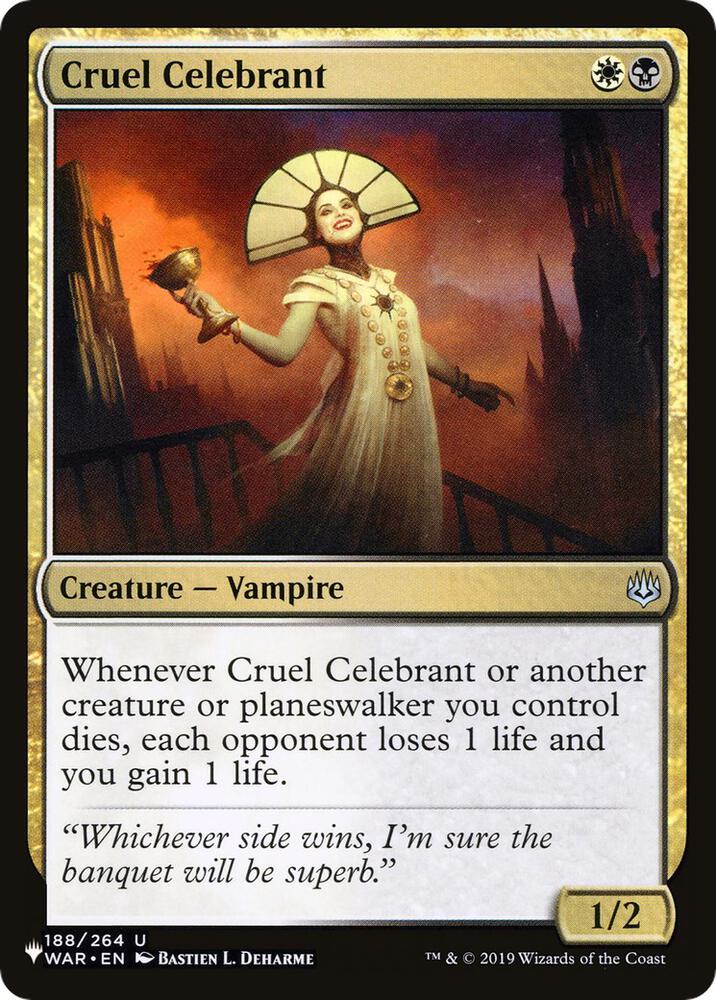 Cruel Celebrant [The List Reprints] 188/264