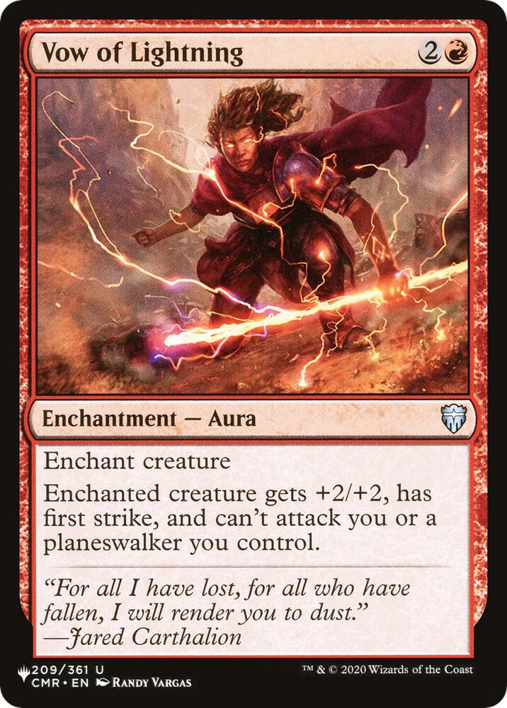 Vow of Lightning [The List Reprints] 209/361